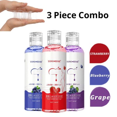 TONO HIME Strawberry, blueberry & grape – 3 Flavor Combo Water-Based Personal